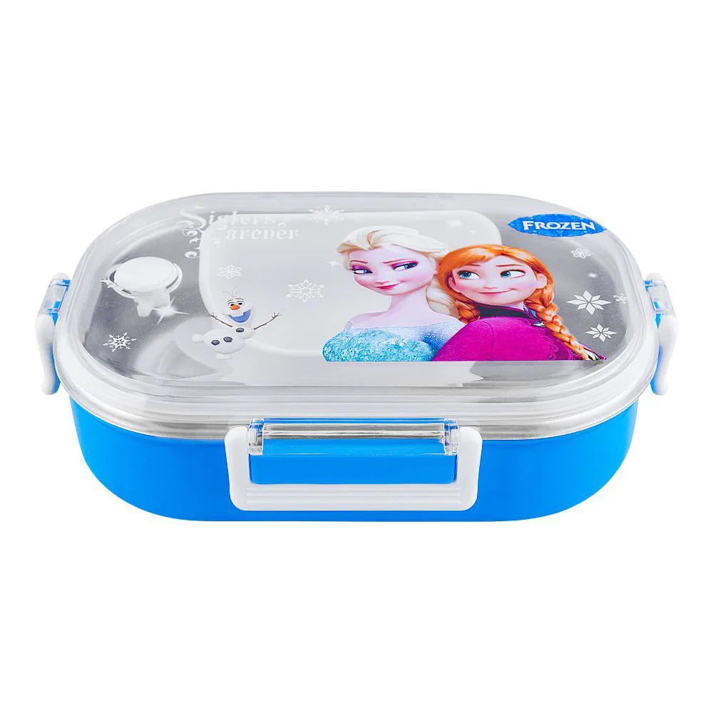 Stainless-Steel Blue Lunch Box - Frozen Theme