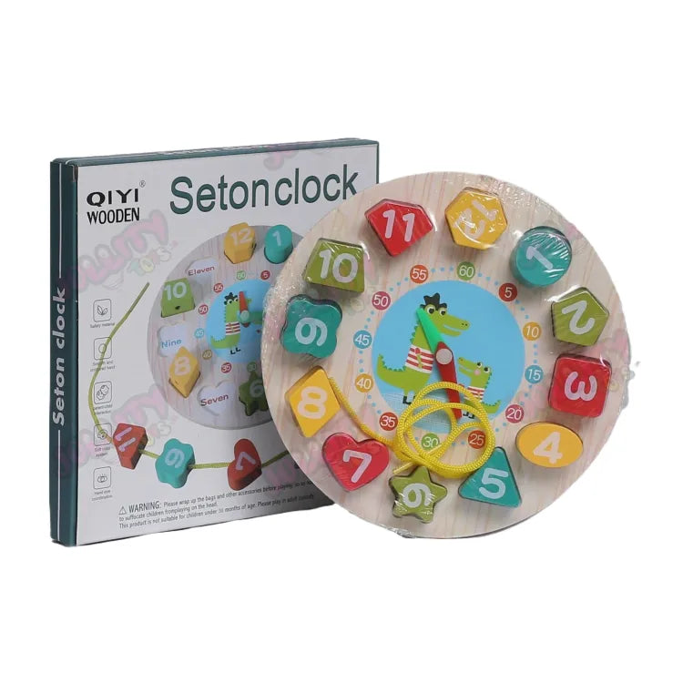 Wooden Seton Clock – Learn to Tell Time with Fun & Style