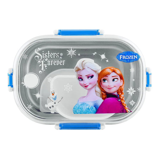 Stainless-Steel Blue Lunch Box - Frozen Theme