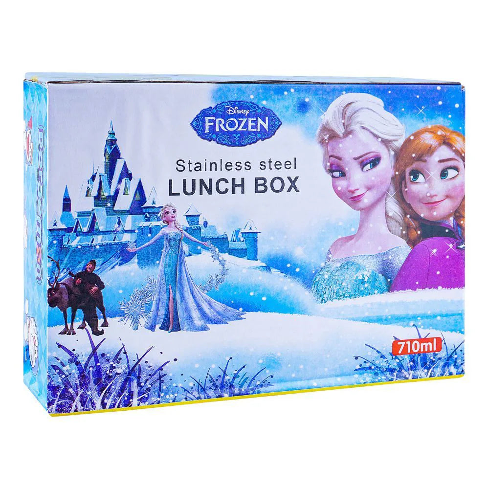 Stainless-Steel Blue Lunch Box - Frozen Theme