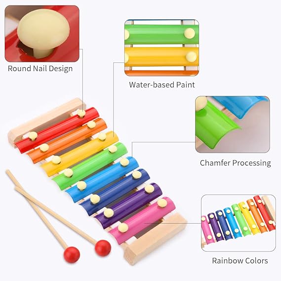 Wooden Xylophone for Toddlers – Early Musical Toy for Kids' Development