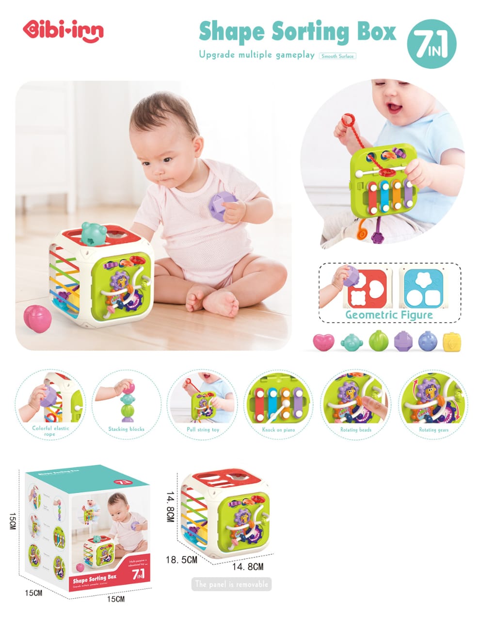 Activity Cube Box - 7 in 1