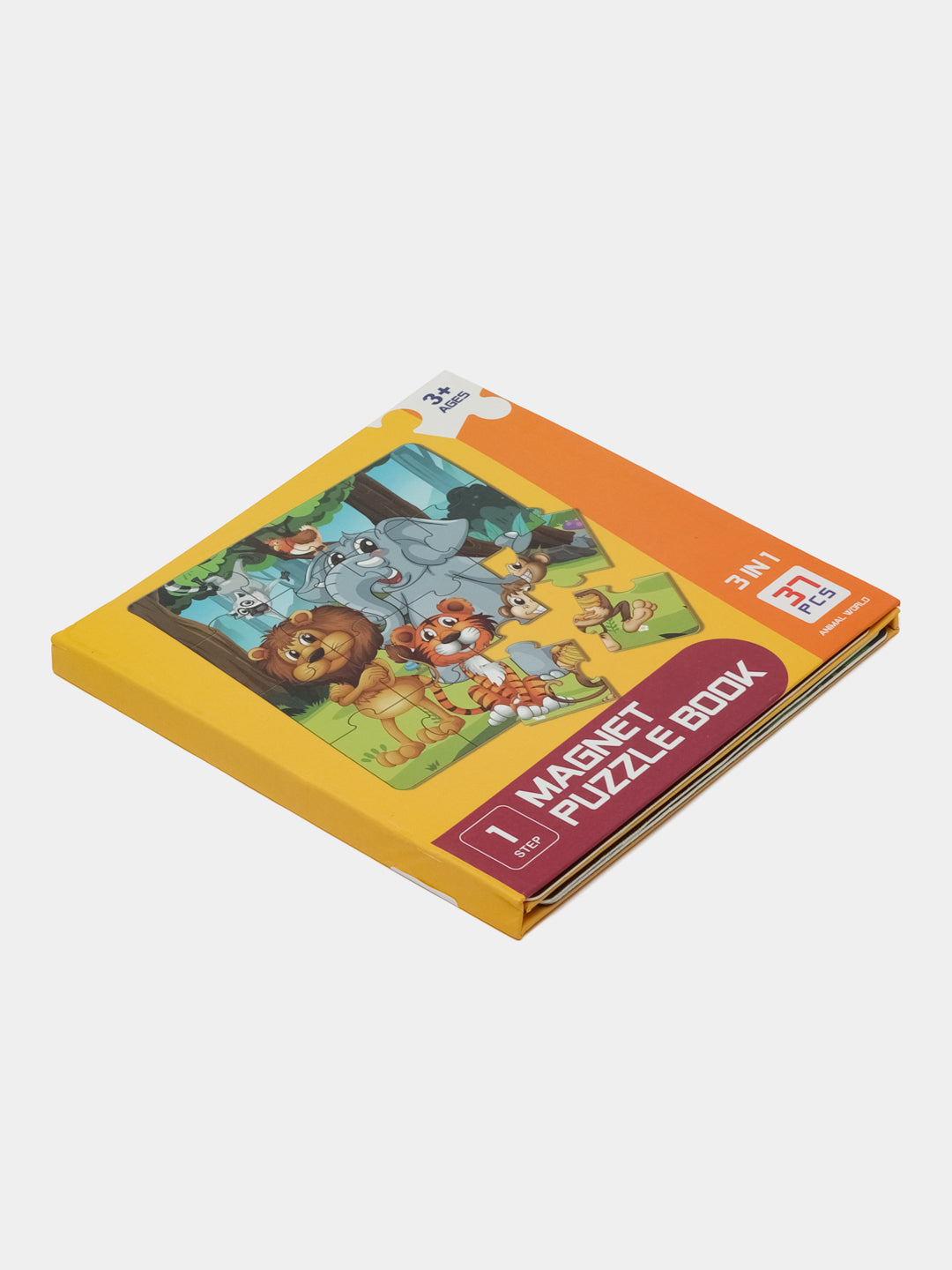 3-IN-1 Magnetic Puzzle Book - Level  1