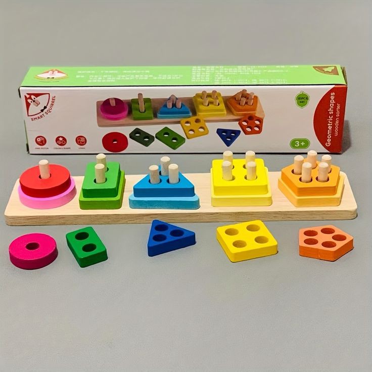 Wooden Geometric Stacking Toy