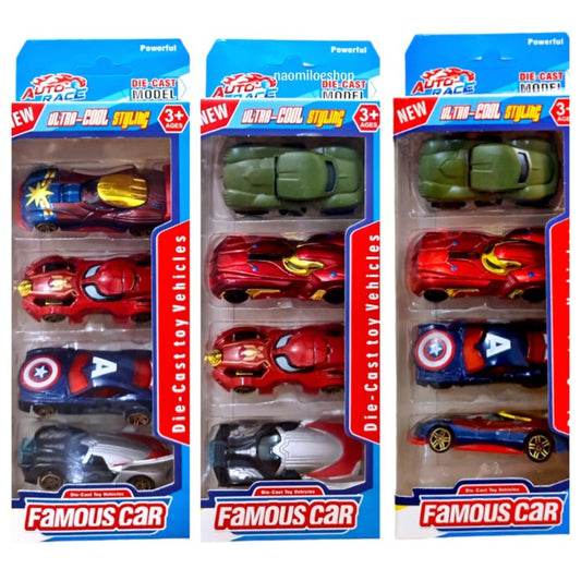 Alloy Cars - 4 Pcs Box