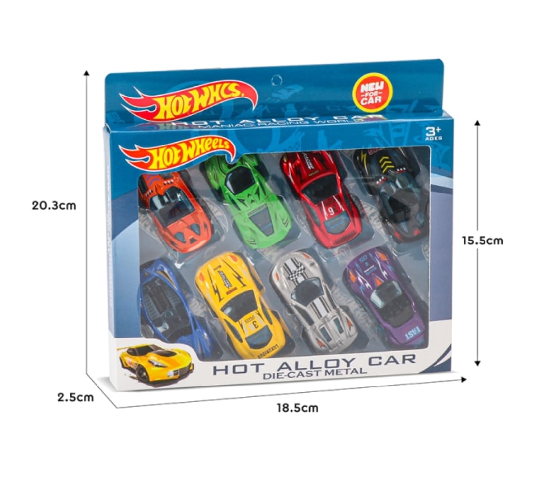 Alloy Cars - 8 Pcs Box